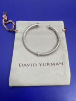 David Yurman Pavé Diamond Cable Sterling Classic Cuff