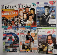 BBC English History Magazines & English Family Tree Magazines . Six (6) Magazines
