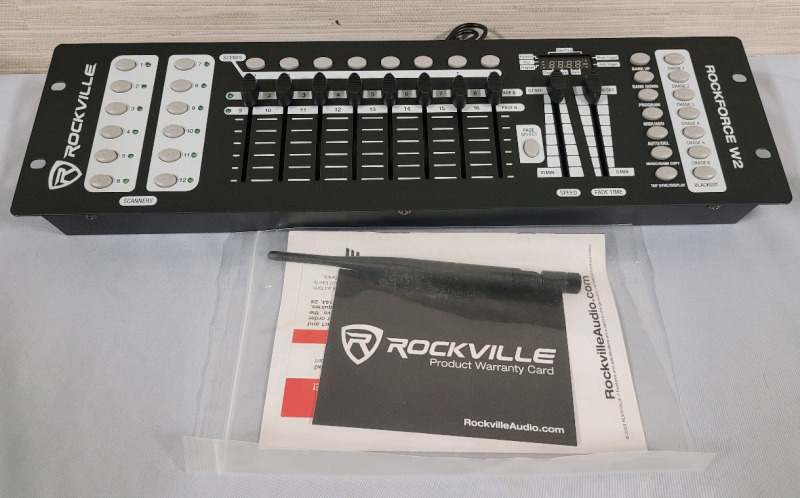 New - RockVille RockForce W2 192 Channel Wireless 2.4Ghz DMZ Lighting Controller