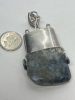 925 Sterling Silver Unique Butterfly Over Semi Precious Stone Pendant - 2