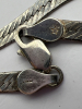 Elegant 925 Italy Sterling Braided Chain with Purple Teardrop - 4