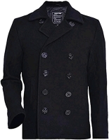New Seibertron Men's sz XXXL Woolen Coat US Navy Type 80% Wool USN Pea Coat<br/>