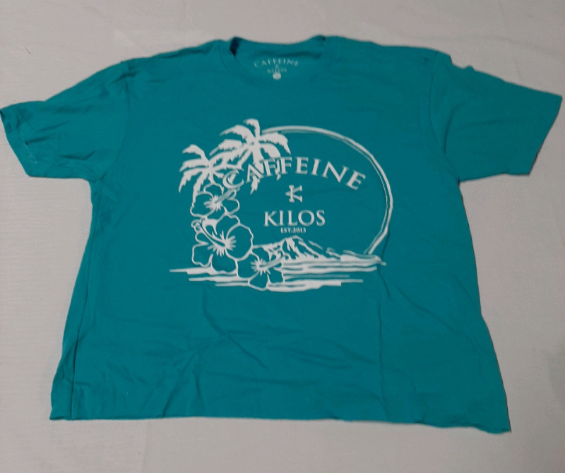 As New Size S Caffeine & Kilos Tshirt