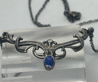 Vintage 925 Sterling with Lapis Lazuli Necklace