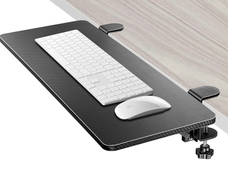 New VAYDEER Ergonomic Desk Extender Tray Clamp On Keyboard Drawer Table Mount 25.2&rdquo; x 9.5&rdquo;