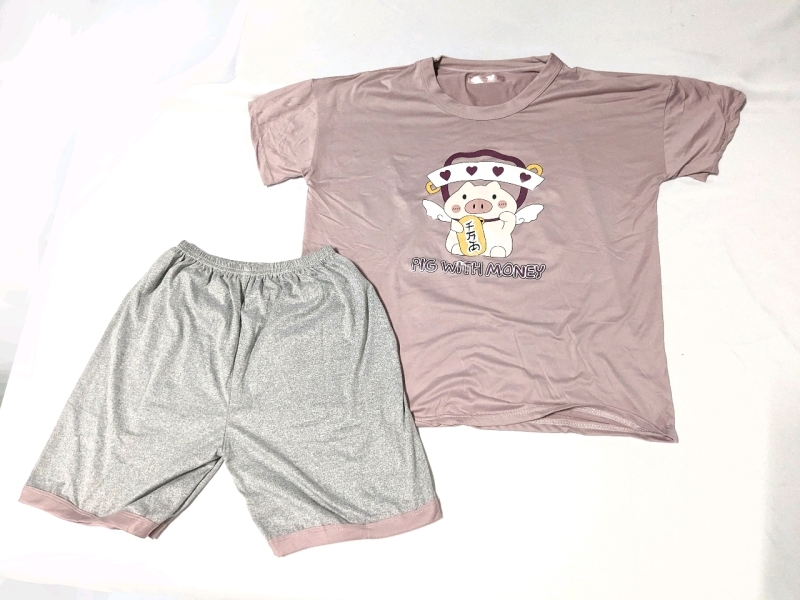 New XXL Pajama Set "Pig With Money"