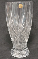 Vintage Cristal D'Arques France Lead Crystal Vase . Measures 11 3/4" Tall . No chips or cracks