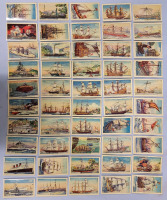 Vintage 1940 Murray Sons & Co. Tobacco " The Story of Ships " Cigarette Cards , Complete Set of 50