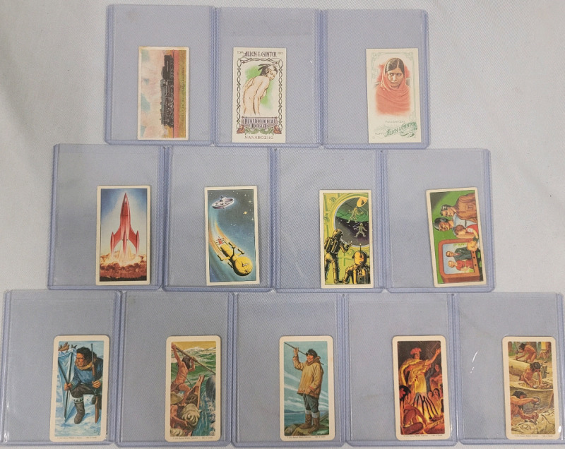 Vintage Cigarette , Red Rose , Wrights Biscuits & Topps Mini Collector Trading Cards , 12 Cards