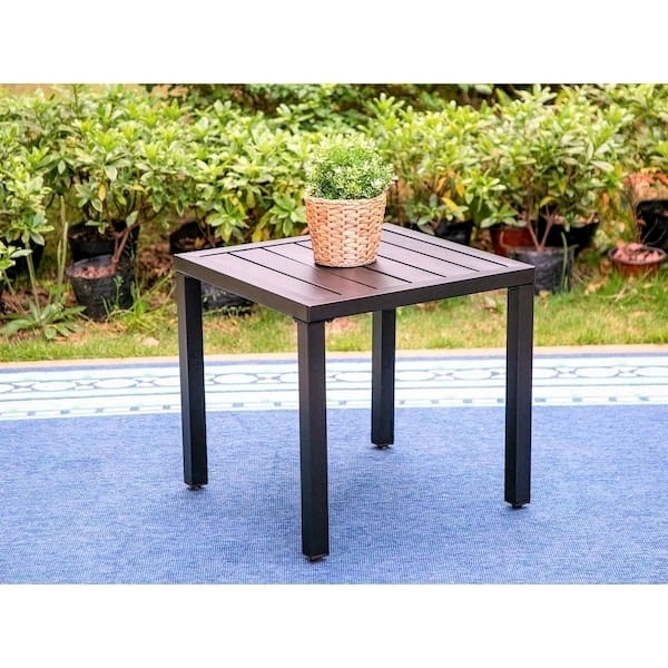 New Phi Villa Metal Patio Side Table - E02GF070402501N