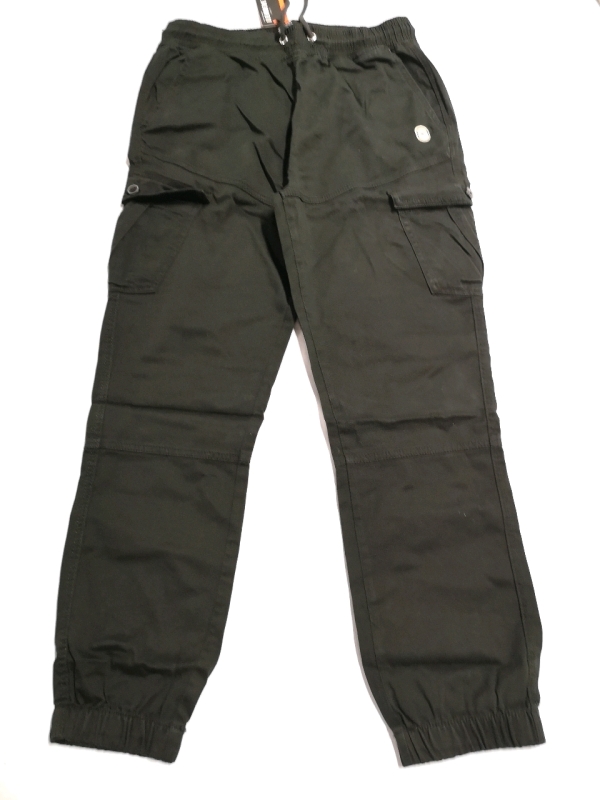 New Le Breve Men's sz Large Cuffed Cargo Pant - Black