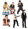Vintage ELVIS PRESLEY Magnets, Wood Aloha Hawaii Wood Cut-Out & Collectable Tin in Keepsake Box 9" x 6.5" x 5.5" - 2
