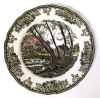 Vintage Johnson Bros England "The Friendly Village" Plates & Bowl : Sugar Maples, The Stone Wall & Willow by the Brook - 3