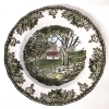 Vintage Johnson Bros England "The Friendly Village" Plates & Bowl : Sugar Maples, The Stone Wall & Willow by the Brook - 4