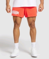 New Size XL GYMSHARK Mesh 5" Shorts | Solstice Orange