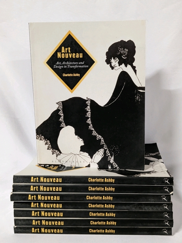8 New "Art Nouveau: Art, Architecture and Design in Transformation" Softcover Books by Charlotte Ashby.