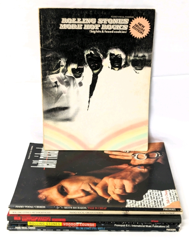 Keith Richards & the Rolling Stones Sheet Music Books: More Hot Rocks (Big Hits & Fazed Cookies), Talk is Cheap, Metamorphosis, Anthology, Voodoo Lounge, Steel Wheels (Softcover)