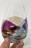 2 New Signed CORNET BARCELONA 'Sagrada&rsquo; One of a Kind Handmade Stemless Wine Glasses - 3