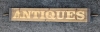 Large Wooden ANTIQUES Sign with Handles 55.5" x 7.5"