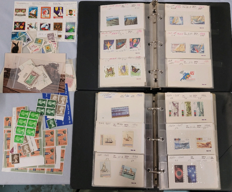 World Postage Stamp Lot . Australia , New Zealand , Canada , Great Britain