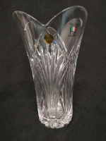 Vintage Capri Crystal Vase - Made in Italy 10" Tall