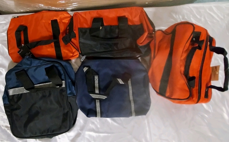 As New 5 Small Carrying Bags approx 12"x6" avg.