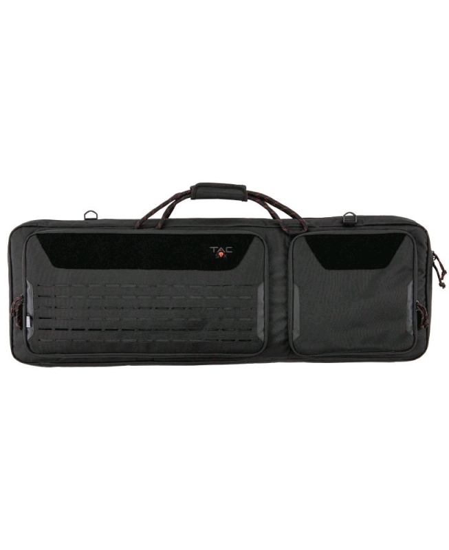 New Tac-Six 46" Lockable Squad Tactical Gun Case, Laser Cut Molle Front, Black 47" x 13" x 4.5" Retails for $114.99 USD!