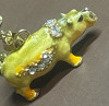 Rhinestone Glistening Enamel Hippopotamus Pendant Chain - 6