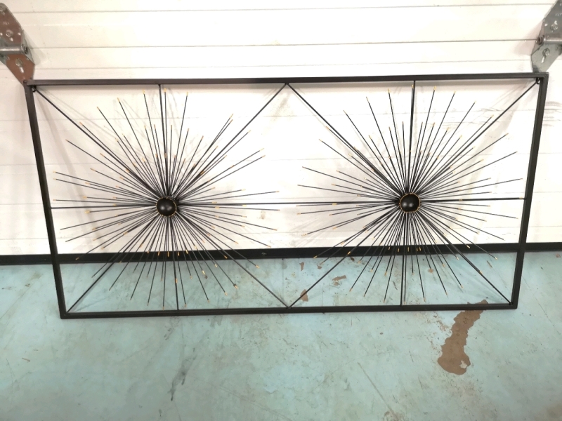 Metal Starburst Wall Art - 48" by 24"