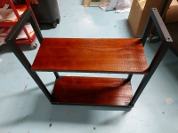 As New 2 Tier Wood Shelf No Instructions As Is