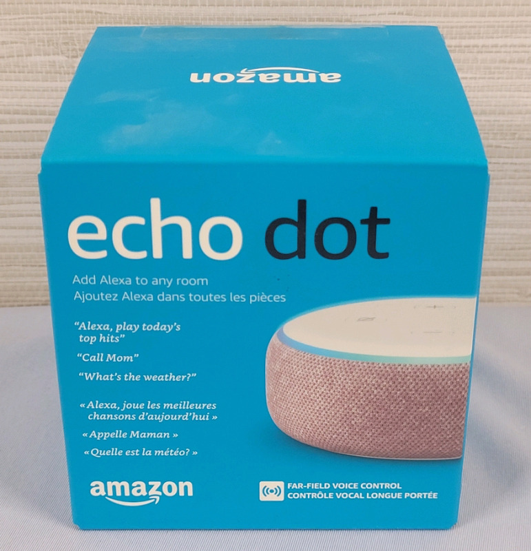 New , Sealed - Amazon Echo Dot Far-Field Voice Interaction Control .