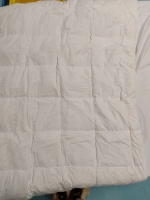 Cosybay Cotton Quilted Down Comforter Goose Duck Down And Feather Filling Cal King Size 106"x96" Pre Owned Like New