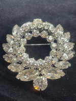 Unsigned Circle of Life Sherman Brooch Tiered