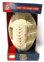 Limited Edition NFL SUPER BOWL XXXVIII (February 1, 2004 Houston Texas) Commemorative Football 11.75" Tall