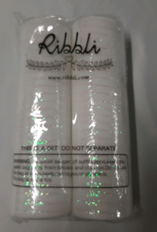 New 2 Rolls of Ribbli Mesh Ribbon 10" X 10 Yards