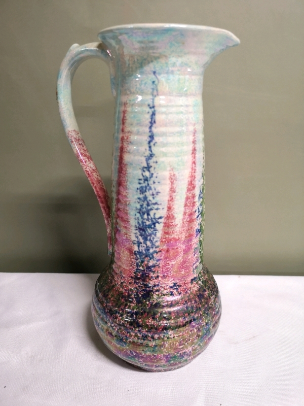 Vintage Royal Art Pottery Pitcher - Made in England 10.5" Tall