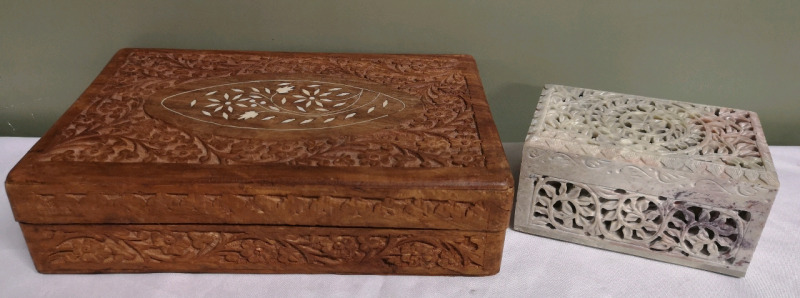 Jewelry/Trinket Boxes - Wood and Stone