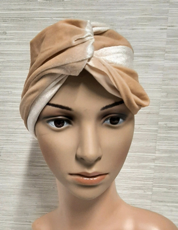As New Velvet Like Turban, Very Soft, Not Stretchy