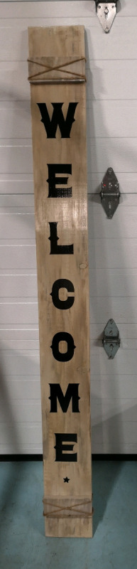 6ft WELCOME Sign - 7.25" Wide