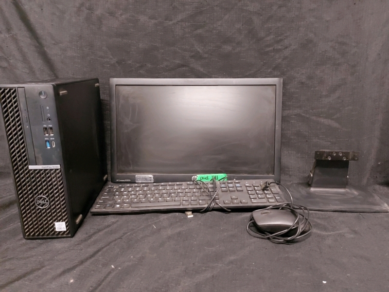 DELL Computer System With 20" Monitor w/Stand Windows 10 Pro Mouse/Keyboard And Cords For Everything