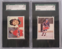 1982 - 1983 Topps Stickers NHL Hockey Trading Stickers . SGC Graded NM/MT 8 & NM/MT 8
