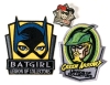 DC COMICS: Legion of Collectors BatGirl #35 + Aquaman #452, Crisis on Multiple Earths Vol 2, Batman the Brave and the Bold #3, Manga Sampler, 2 Art on Cardstock, 2 Patches & 1 Harley Quinn Legion of Collectors Pin - 5