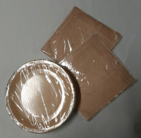 New 2 Packages of Napkins & a Package of Paper Plates that Look Like Wood