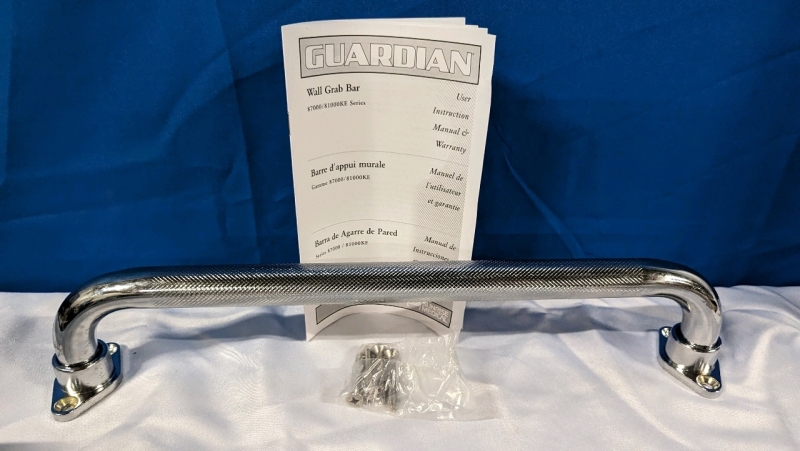 New 16" Guardian Wall Grab Bar. 17.5" Total Length.
