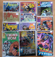 Marvel Comics Comic Lot , 11 Issues . X-Men , Avengers , Silver Surfer , Marvel Two-In-One