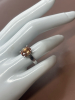 925 Sterling Silver Peachy Citrine CZ Ring - 2