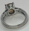 925 Sterling Silver Peachy Citrine CZ Ring - 3