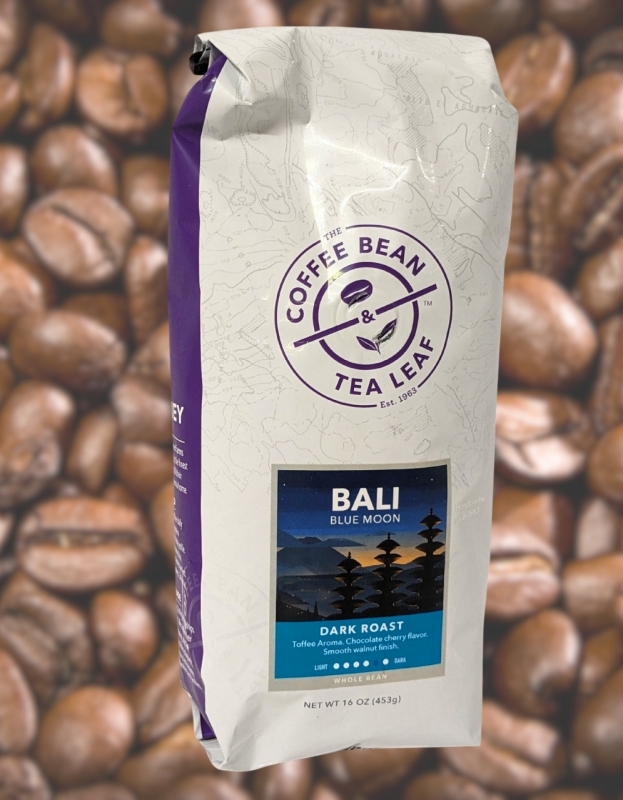 New Bali Blue Moon Dark Roast Whole Bean Coffee by The Coffee Bean & Tea Leaf (453g)