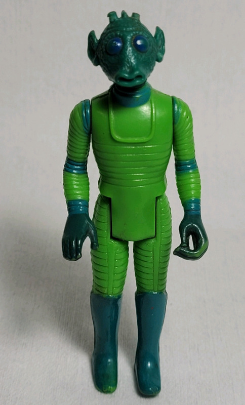 Vintage 1978 Star Wars Greedo Action Figure . Missing Top Ears