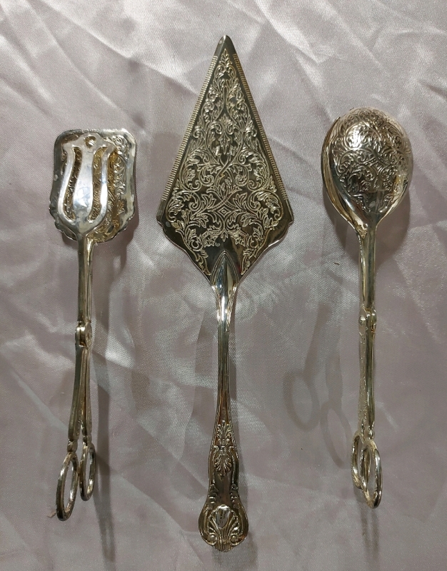 Vintage Silverplated Serving Set
